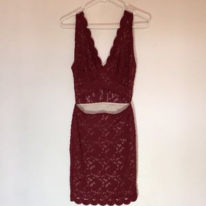 Valentine’s Day ❤️ Red Lace dress with Cut Out